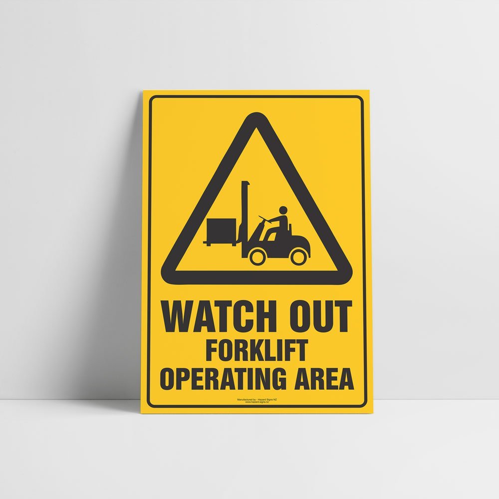 Customized Safety Signs,Forklift Operating Area Sign