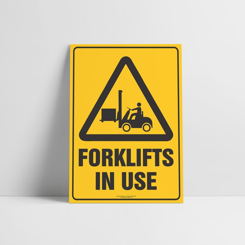 Custom Yard Signs,Forklifts In Use Sign