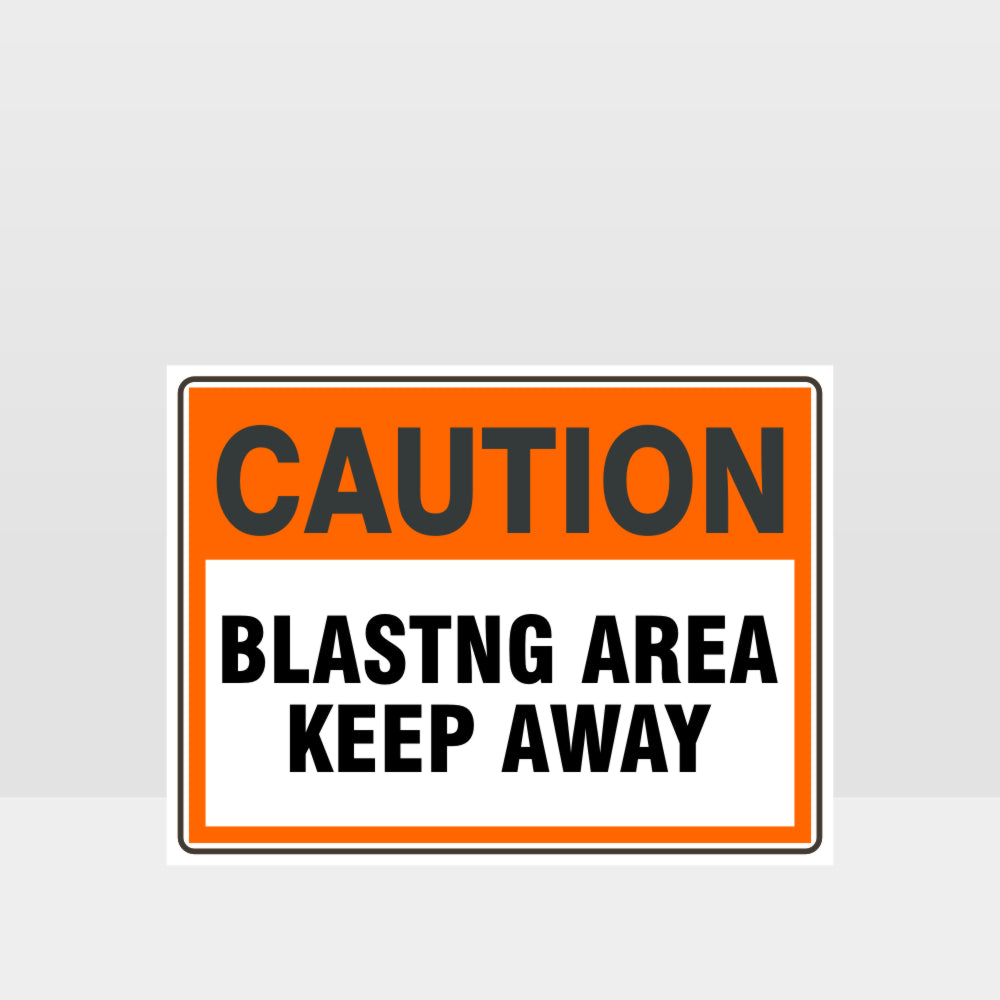 Custom Design Sign,Caution Blasting Area Sign