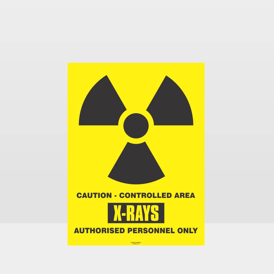 Custom Yard Signs,Caution X-Ray Radiation Sign