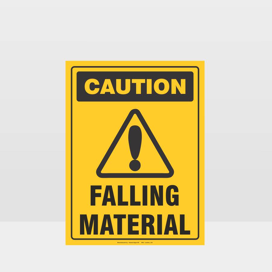 Custom Design Sign,Caution Falling Material Sign