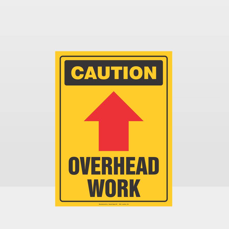 Customized Safety Signs,Caution Overhead Work Sign