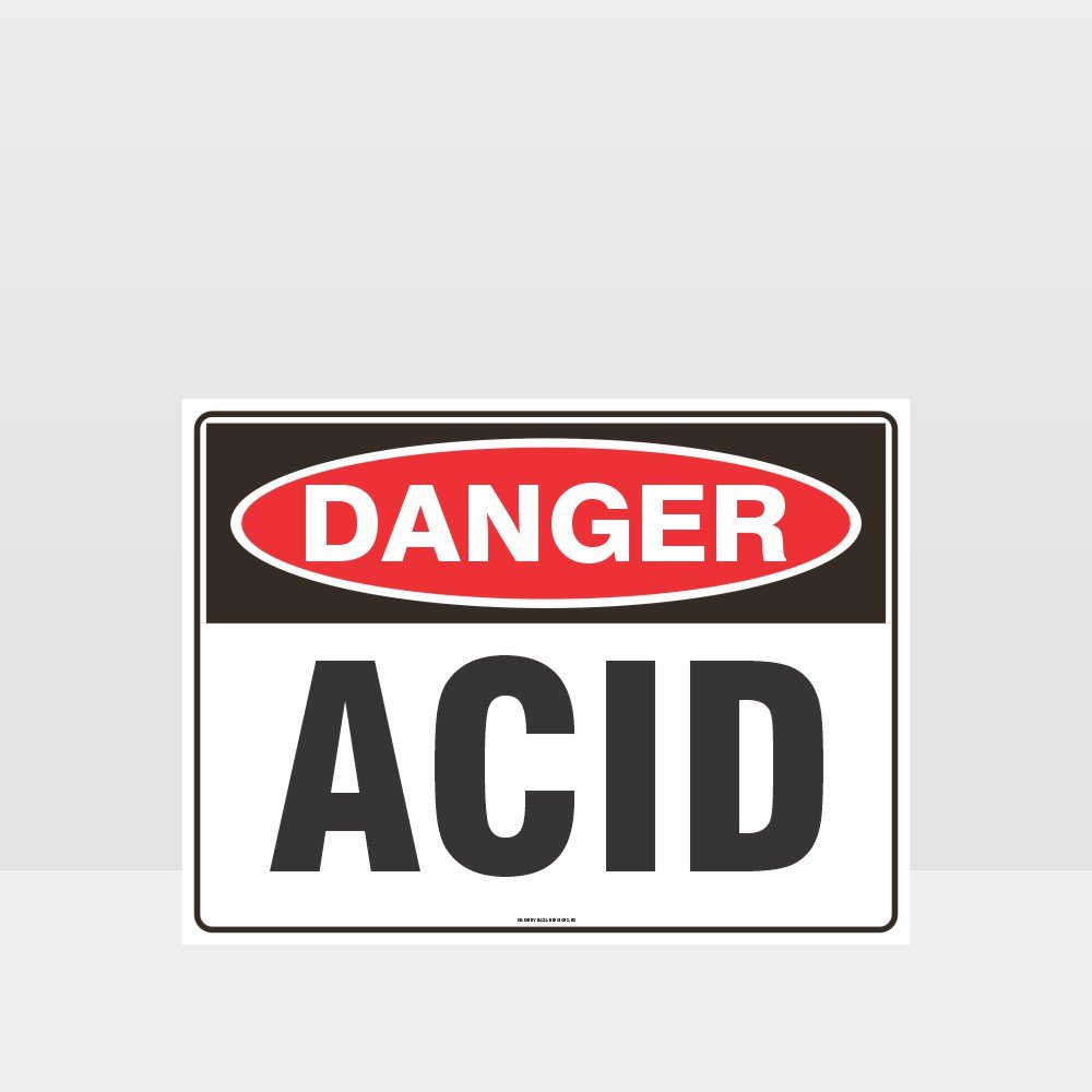 Custom Design Sign,Danger Acid Sign