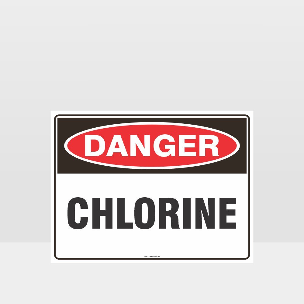 Custom Gate Signs,Danger Chlorine Sign