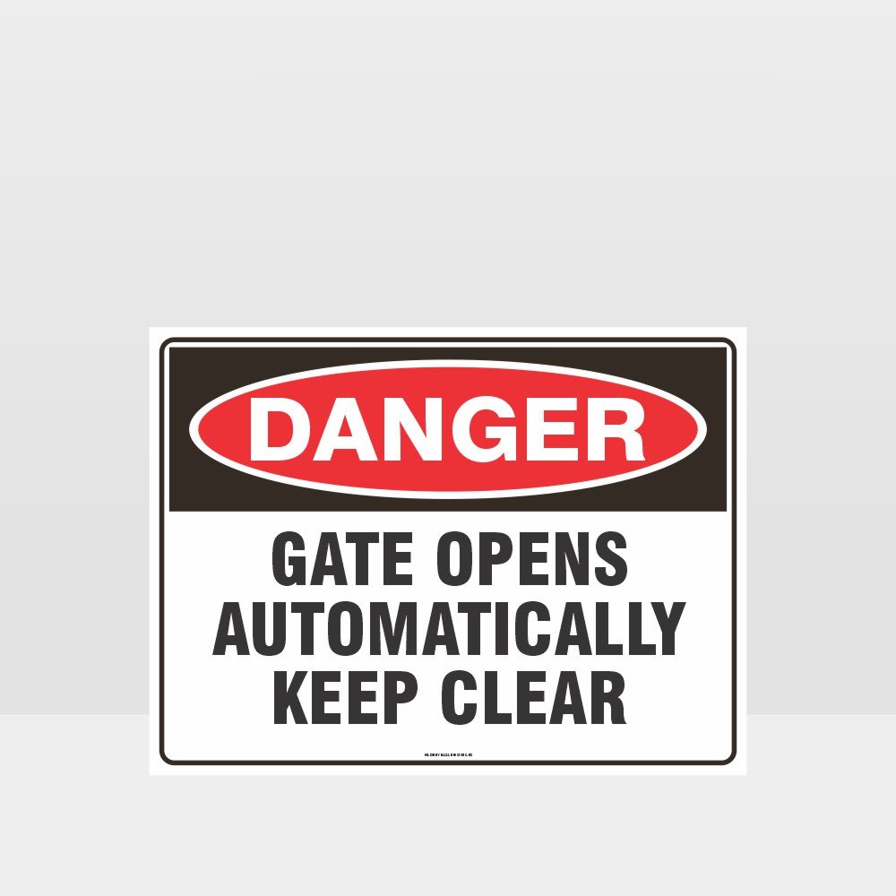 Custom Design Sign,Gate Opens Automatically Keep Clear Sign