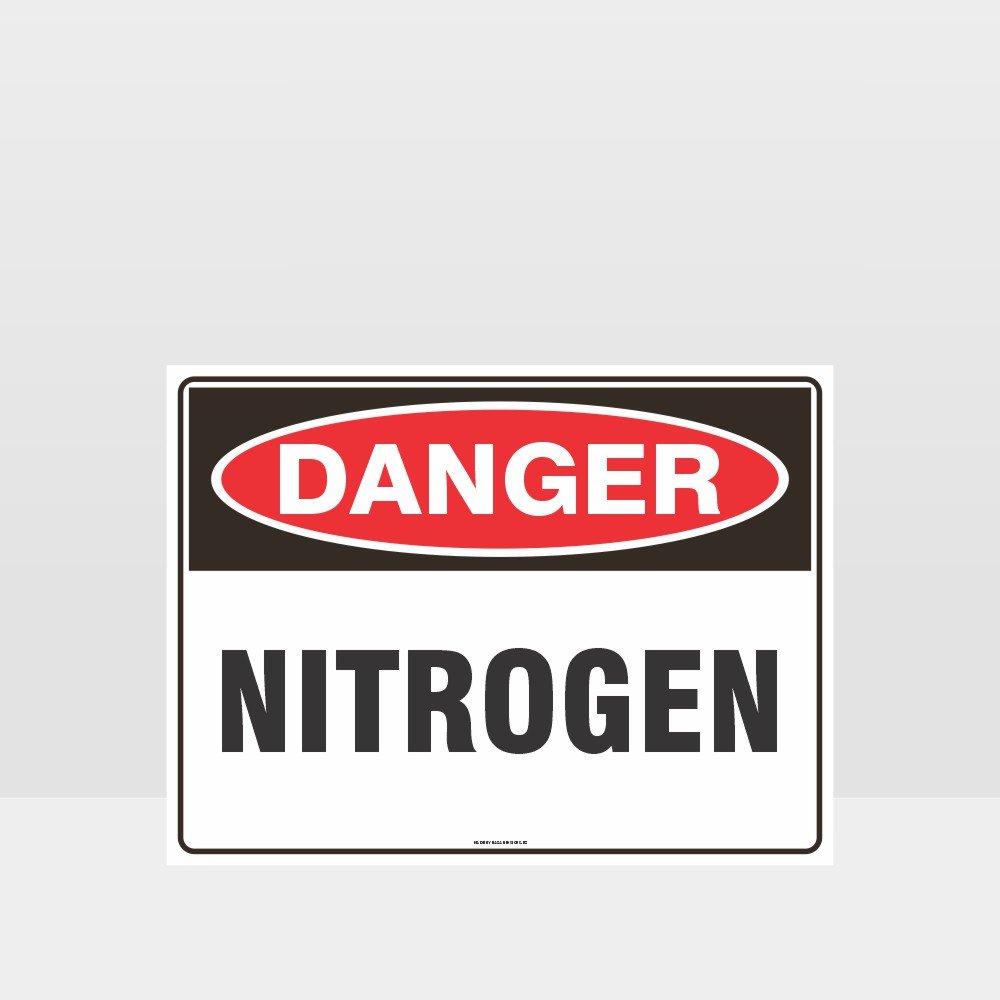 Custom Yard Signs,Danger Nitrogen Sign