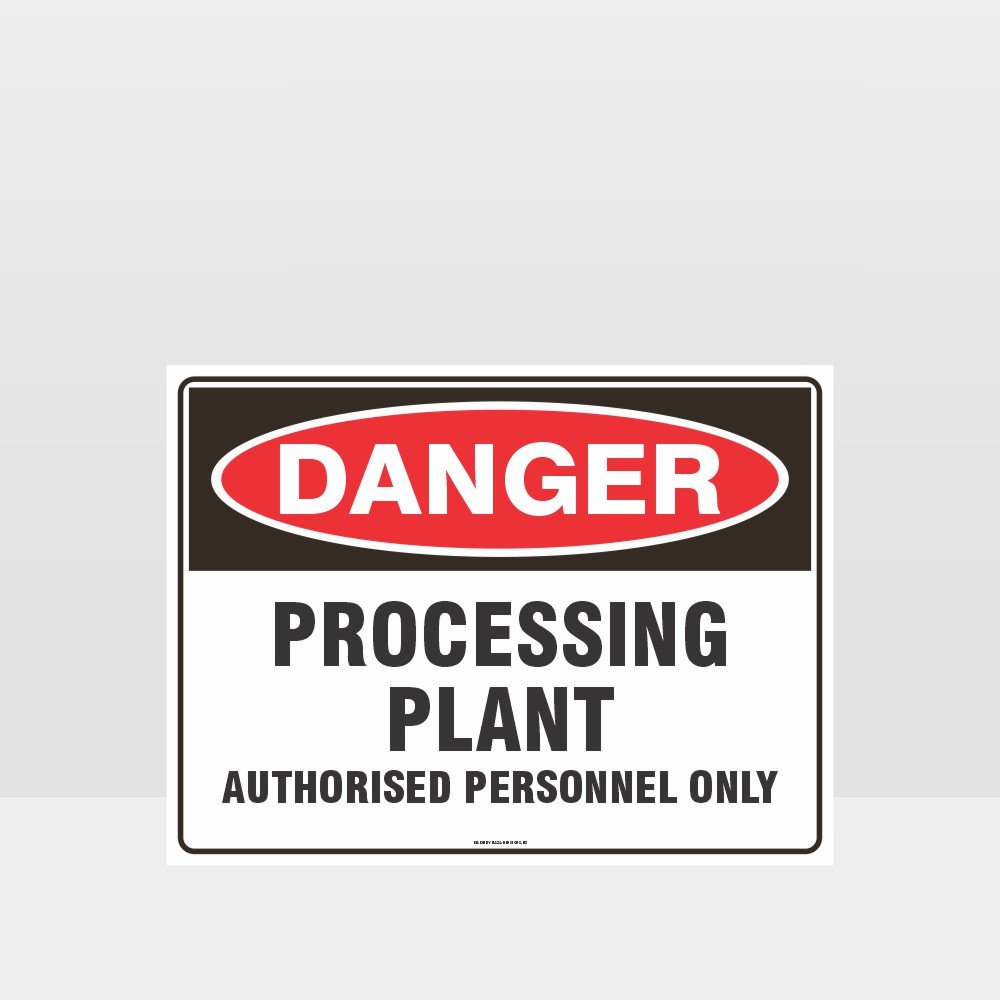 Custom Design Sign,Danger Processing Plant Sign