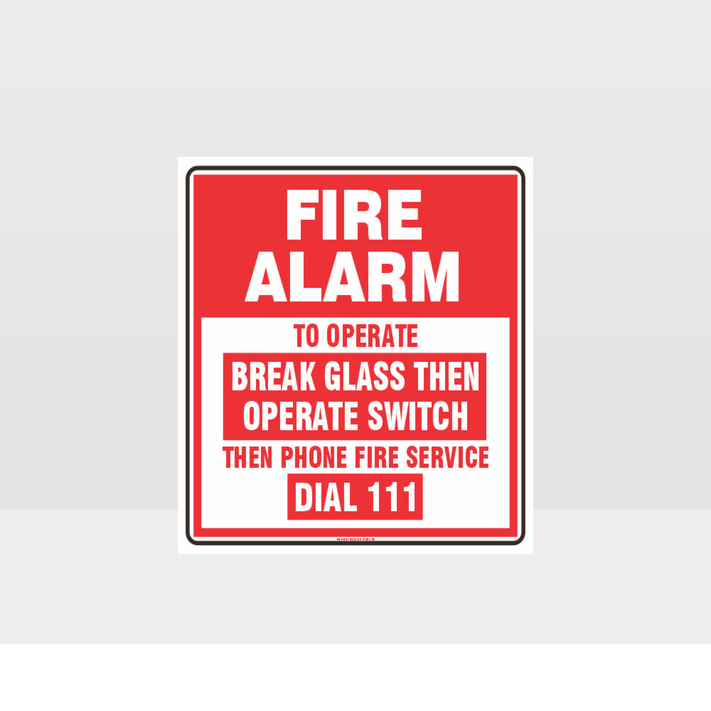 Custom Design Sign,Fire Alarm Break Glass Sign