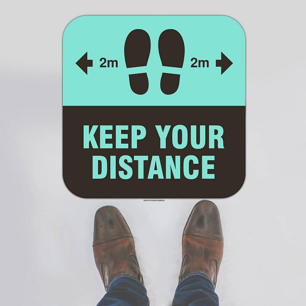 Custom Design Sign,Keep Your Distance Floor Sign