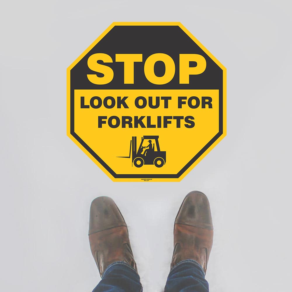 Custom Signs Personalized,Stop Forklifts Floor Sign