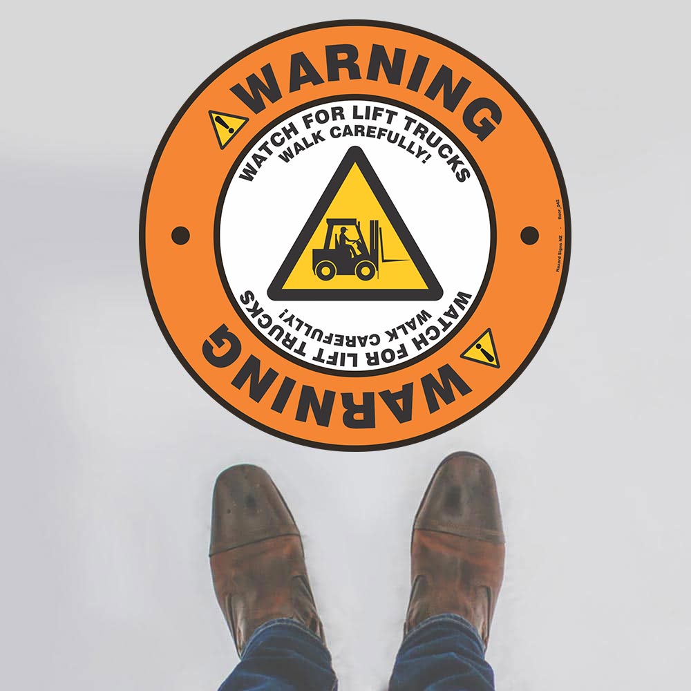 Custom Gate Signs,Warning Forklifts Floor Sign