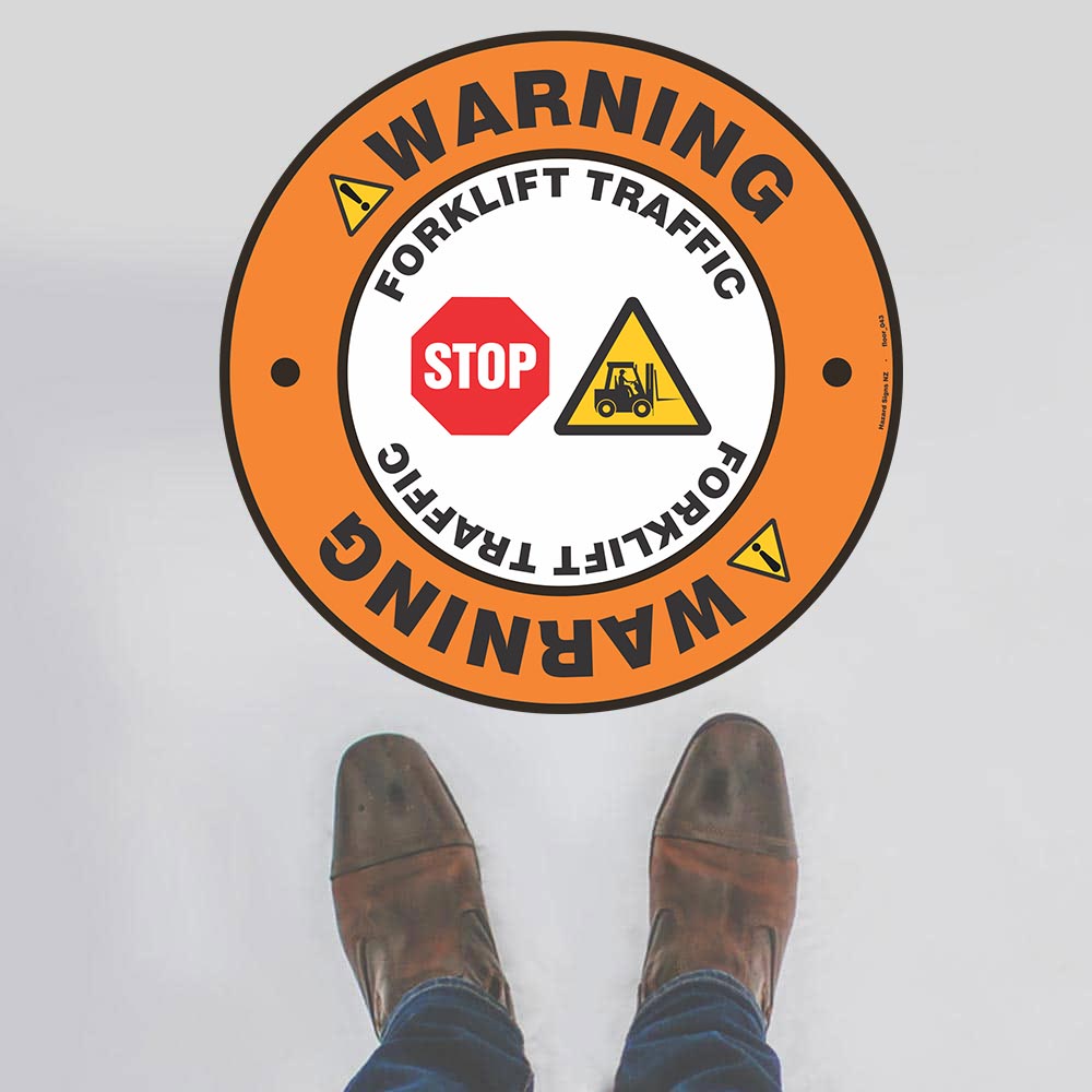 Custom Signs Outdoor Metal,Warning Forklift Traffic Floor Sign