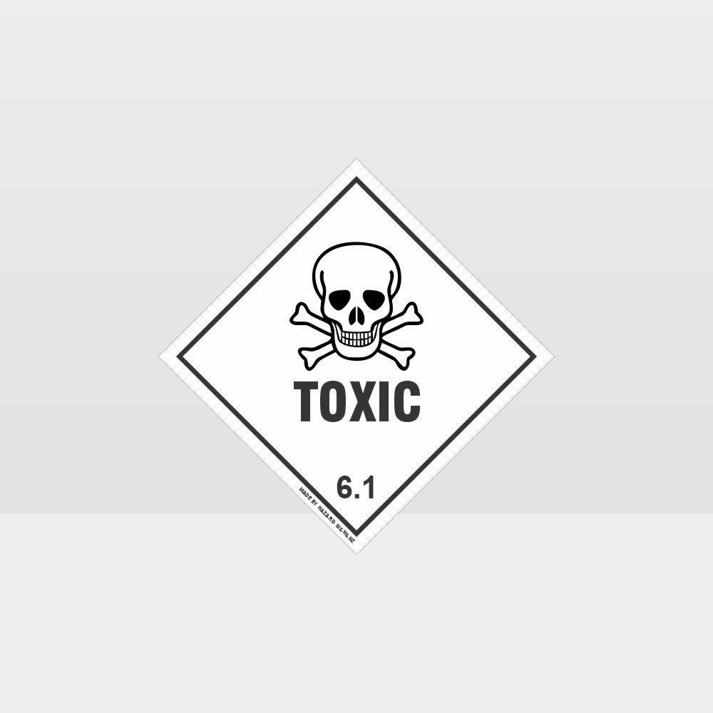 Custom Signs Outdoor Metal,Class 6.1 Toxic Sign