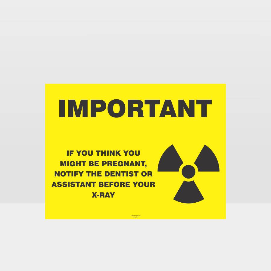 Customized Safety Signs,Pregnancy Notice Radiation Sign