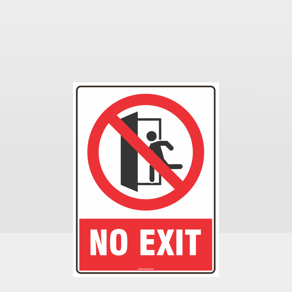 Custom Design Sign,Prohibition No Exit Sign