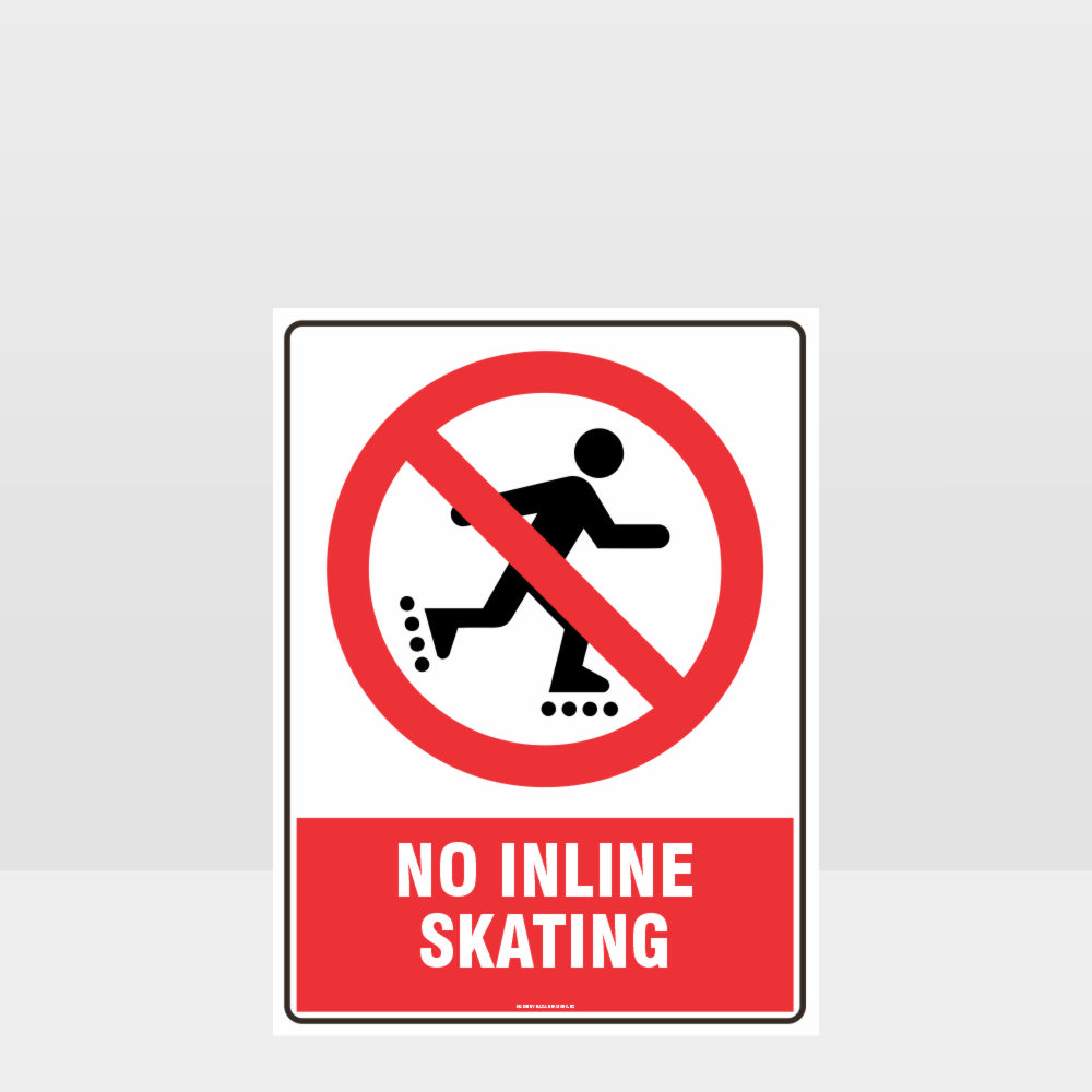 Custom Design Sign,Prohibition No Inline Skating Sign