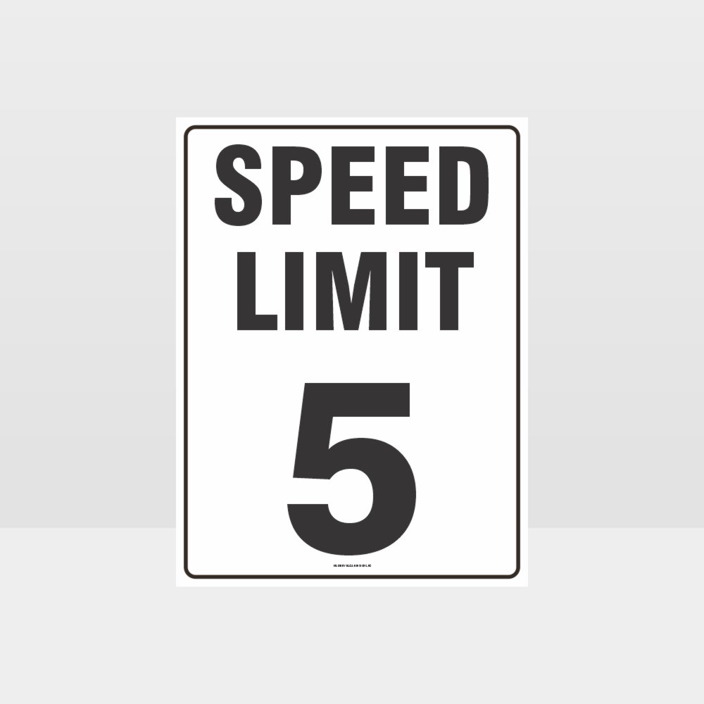 Custom Design Sign,Speed Limit 5 Kph Sign