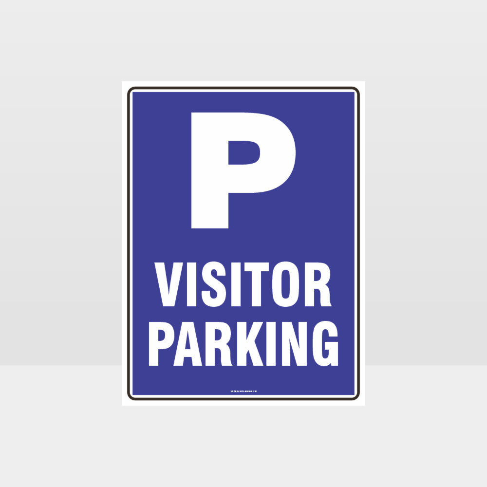 Custom Design Sign,Visitor Parking P Sign