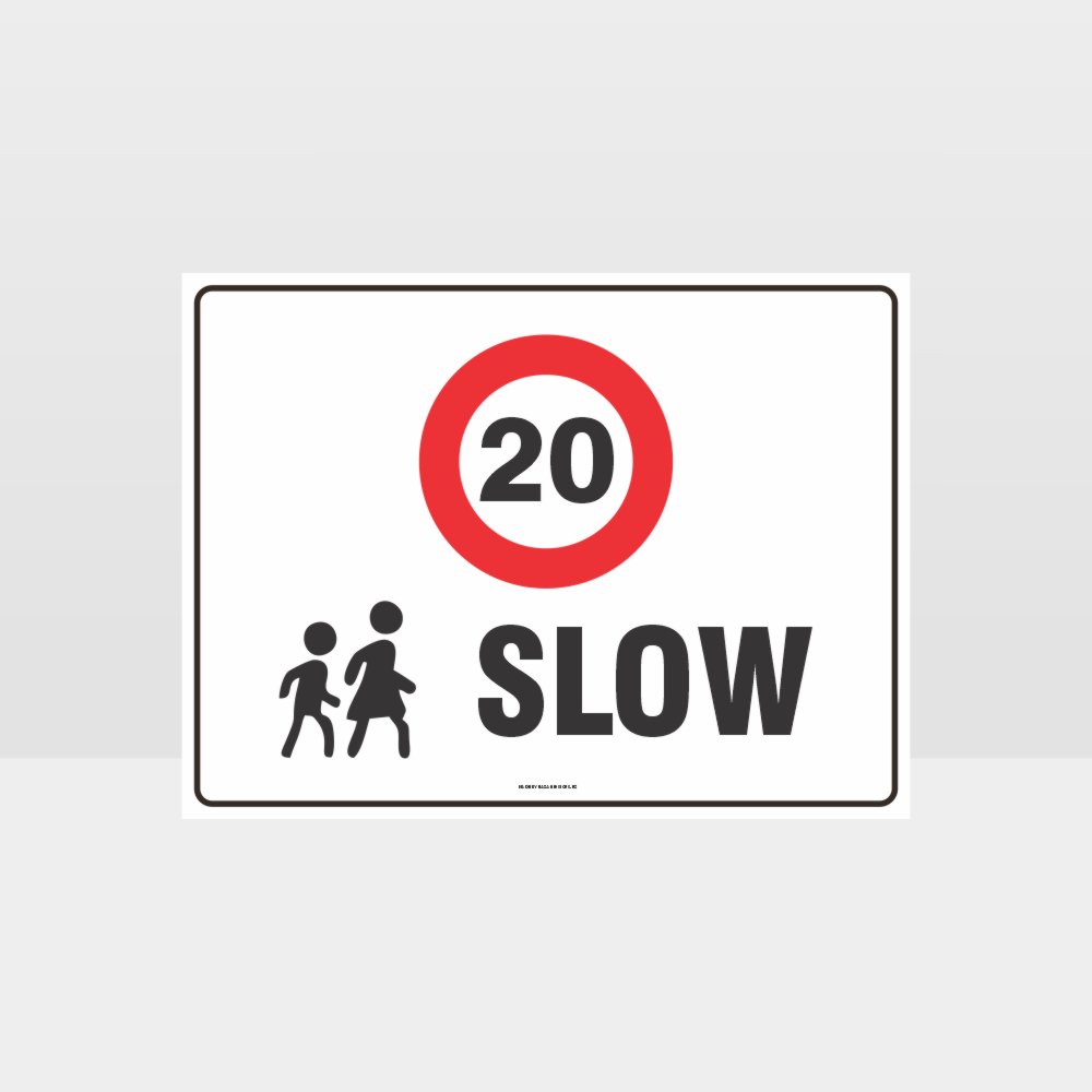 Custom Design Sign,Slow 20Kph L Sign