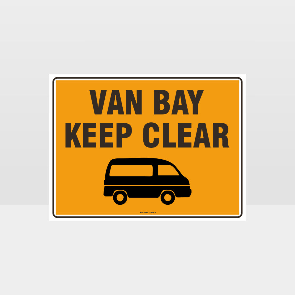 Customized Hazard Signs,Van Bay Keep Clear L Sign