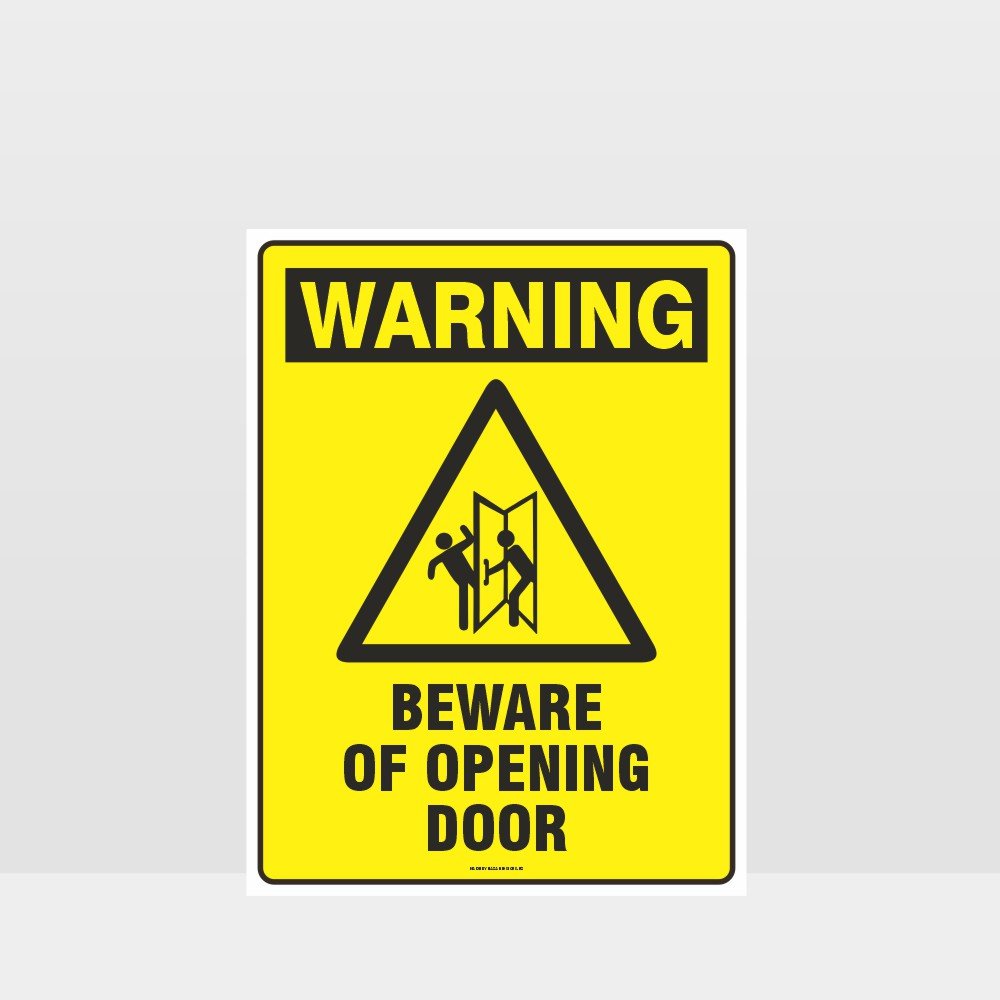 Custom Design Sign,Warning Beware Of Opening Door Sign