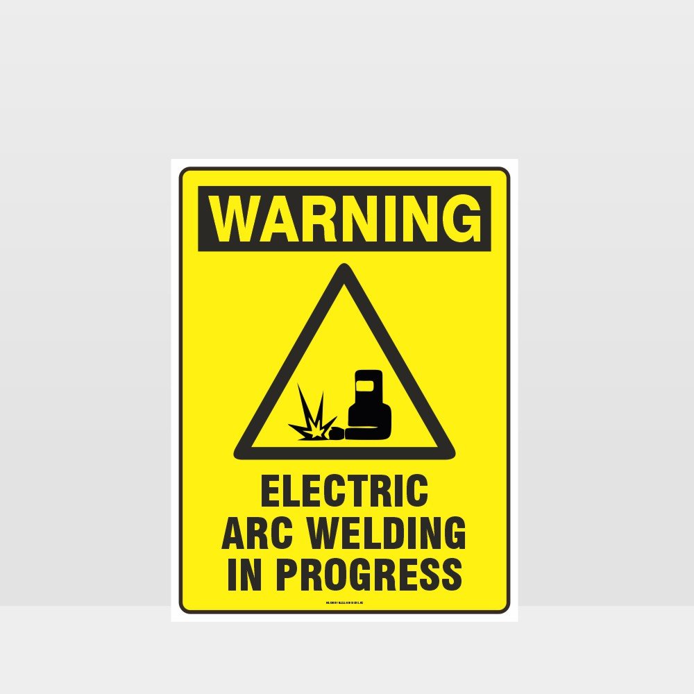 Custom Design Sign,Warning Electric Arc Welding In Progress Sign