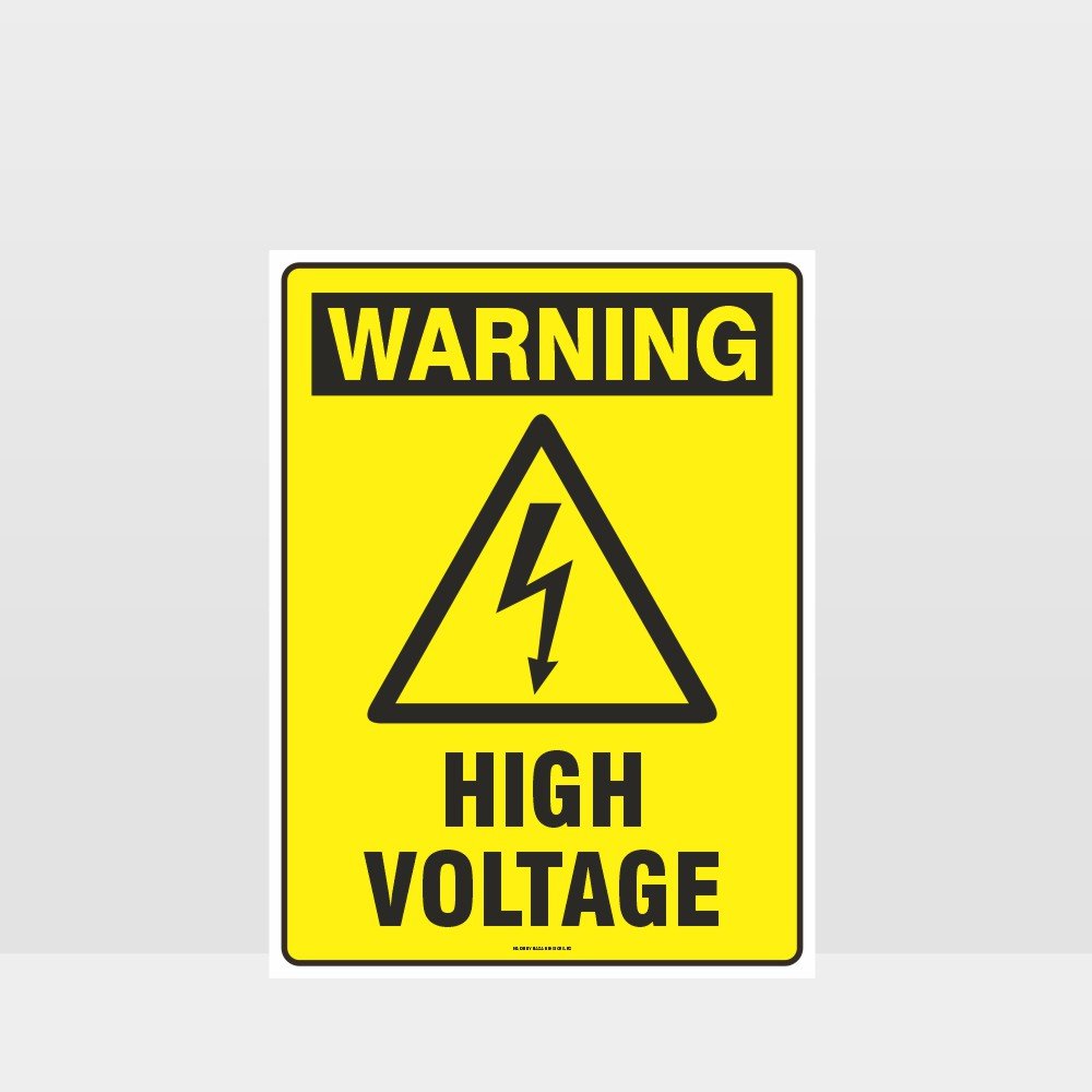 Custom Design Sign,Warning High Voltage Sign