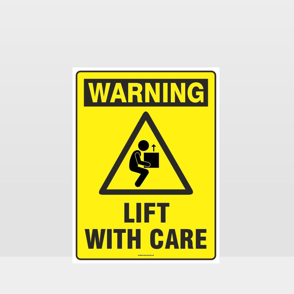 Custom Design Sign,Warning Lift With Care Sign