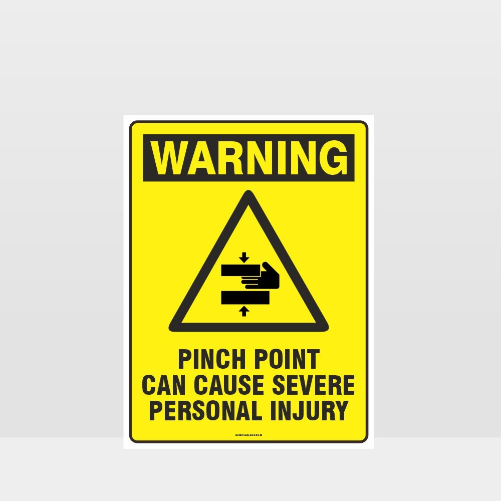 Custom Design Sign,Warning Pinch Point Sign